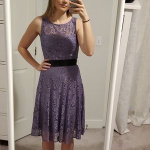 le chateau Purple Lace Dress